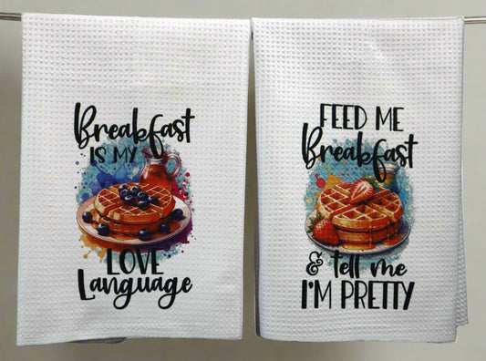 Kitchen Towel Set - Breakfast Waffles