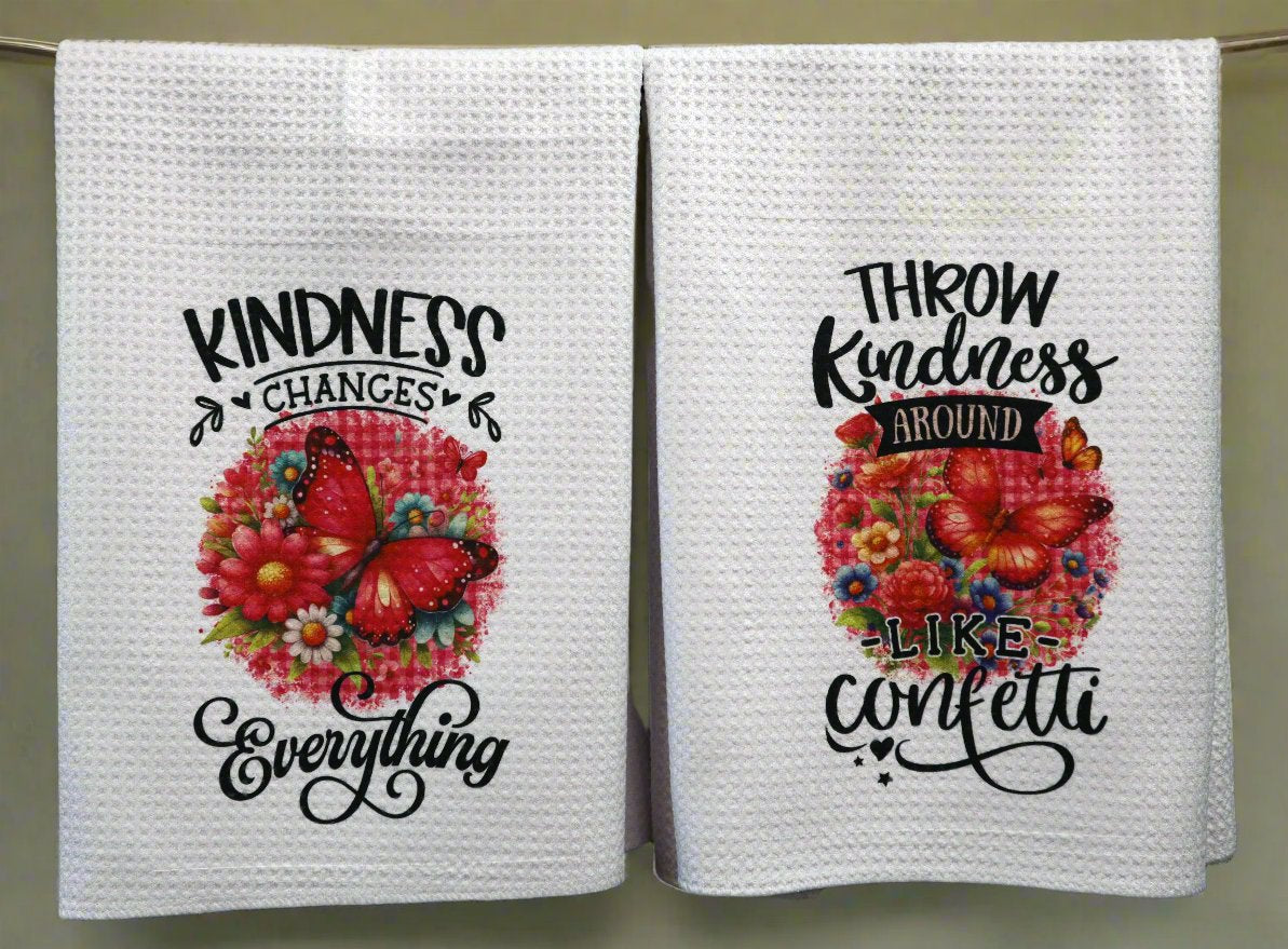 Kitchen Towel Set - Kindness Butterfly