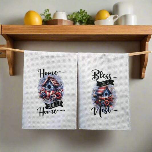 Kitchen Towel Set - USA Birdhouse